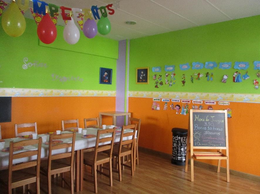 Interior del centro de ocio infantil